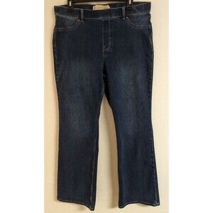 SOFT SURROUNDINGS Ultimate Denim Pull-On Bootcut Jeans Size Large